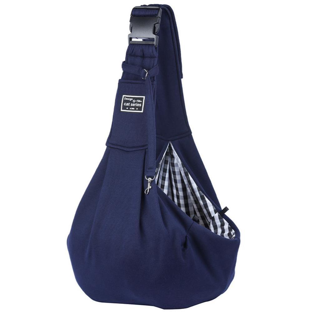 Dog Large Pet Sling Carrier for Small to Medium Dogs – Soft Cotton Crossbody Travel Bag with Safety