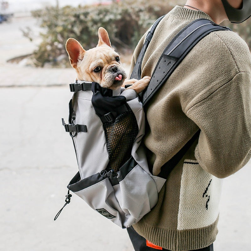 Hands-Free Pet Travel Backpack – Breathable, Adjustable, Secure Dog & Cat