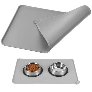 Silicone Pet Feeding Mat – Waterproof Non-Slip Food & Water Bowl Placemat for Dogs & Cats