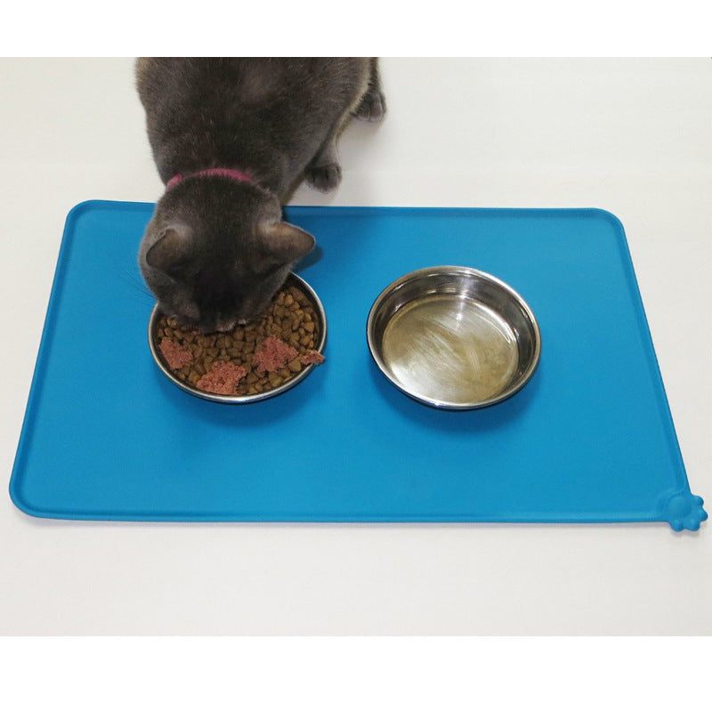 Silicone Pet Feeding Mat – Waterproof Non-Slip Food & Water Bowl Placemat for Dogs & Cats
