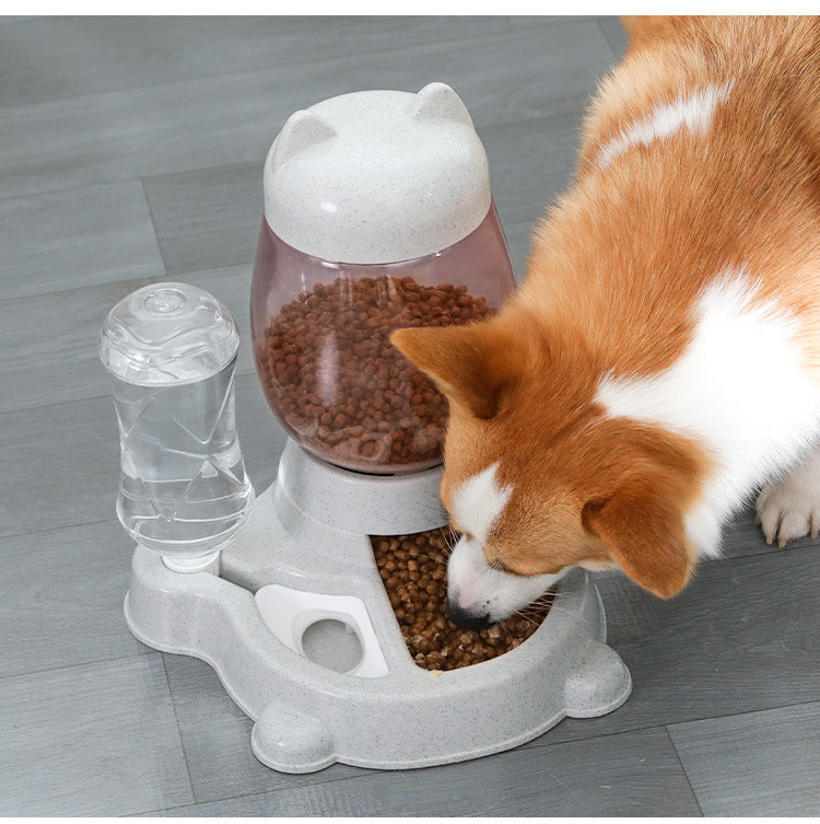 Automatic Cat Feeder with Large Capacity & Cute Pink Design