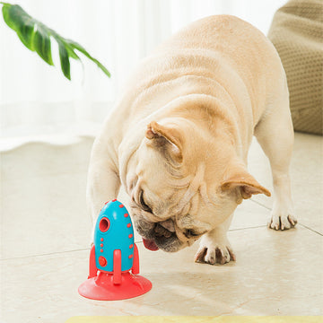 Rocket Suction Dog Toy – Interactive Treat Dispenser for Small to Medium Dogs