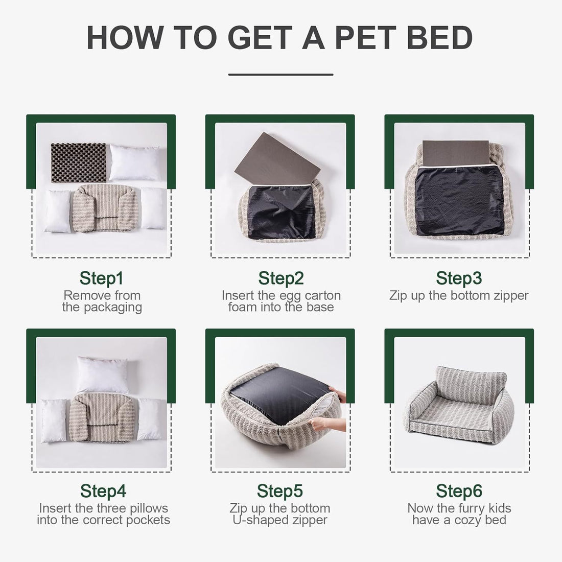 Luxury Pet Sofa Bed – Plush Couch-Style Dog & Cat Lounger