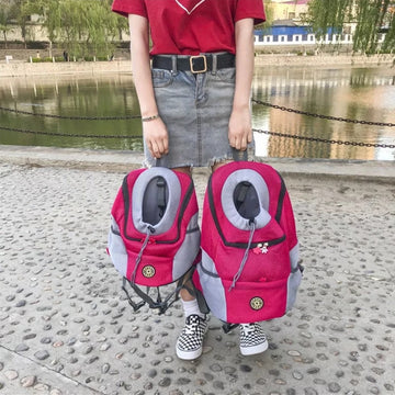 Pet Travel Backpack Carrier for Small Dogs & Cats – Breathable, Front-Facing Design