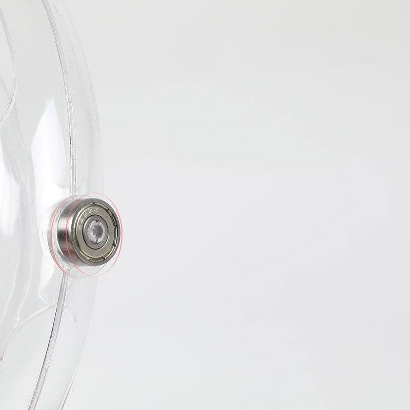 Interactive 360° Rotating Cat Toy – Transparent Orb Track Ball Game