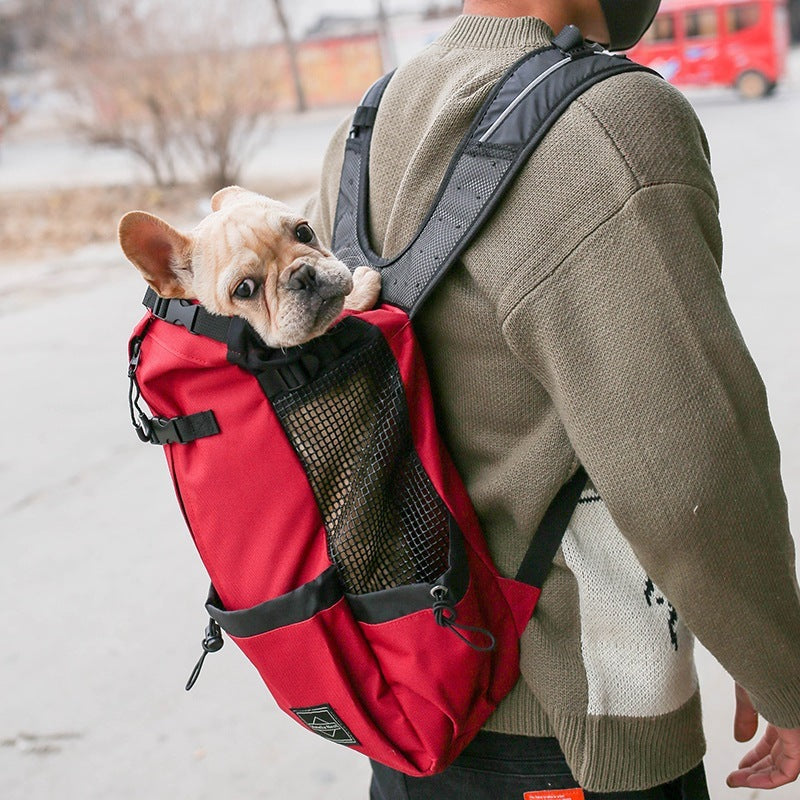 Hands-Free Pet Travel Backpack – Breathable, Adjustable, Secure Dog & Cat