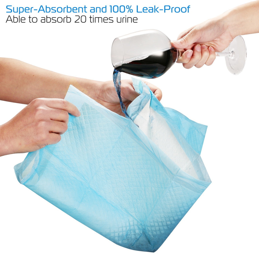 Super Absorbent Puppy Training Pads – 50 Pack, Leak-Proof & Quick-Dry