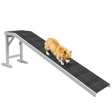 Adjustable Dog Ramp for Beds, Cars & Furniture – Non-Slip Pet Ramp for Small to Large Dogs