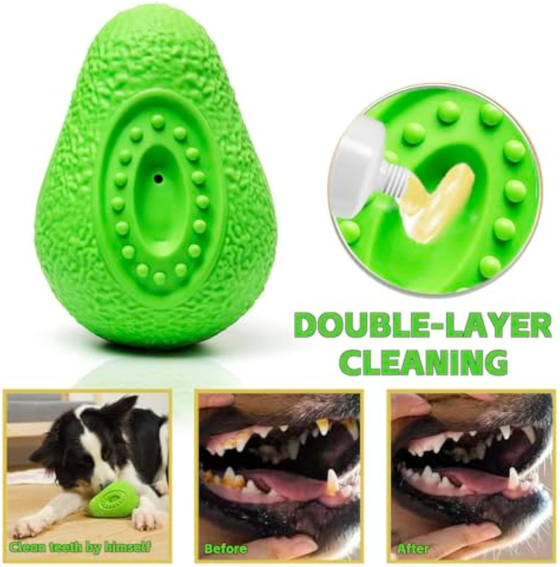Interactive Chew & Dental Cleaning Toy for Medium to Large Dogs